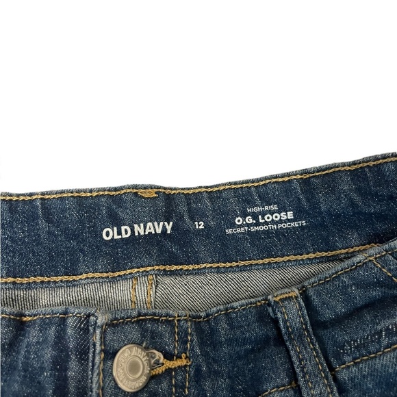NWT Old Navy High Rise OG Straight Secret Smooth Pockets Utility Jeans Sz 12 - Picture 8 of 8